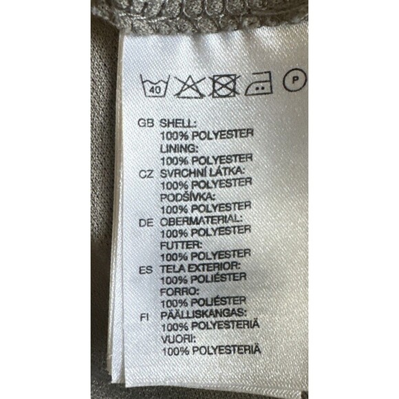 H&M Women’s Dark FLORAL Short Sleeve Lined Knee Length Polyester Dress Sz 4 - Picture 8 of 11